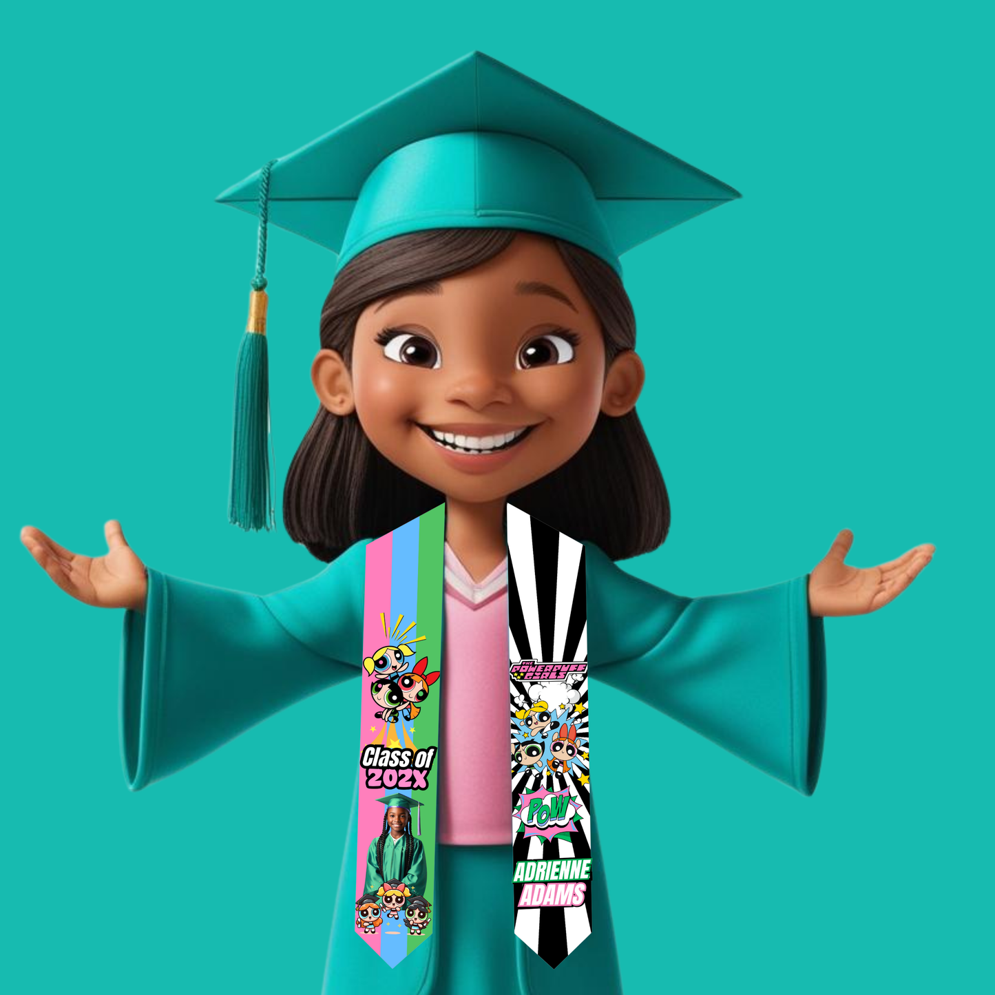 Children's 60 inch Grad Stole