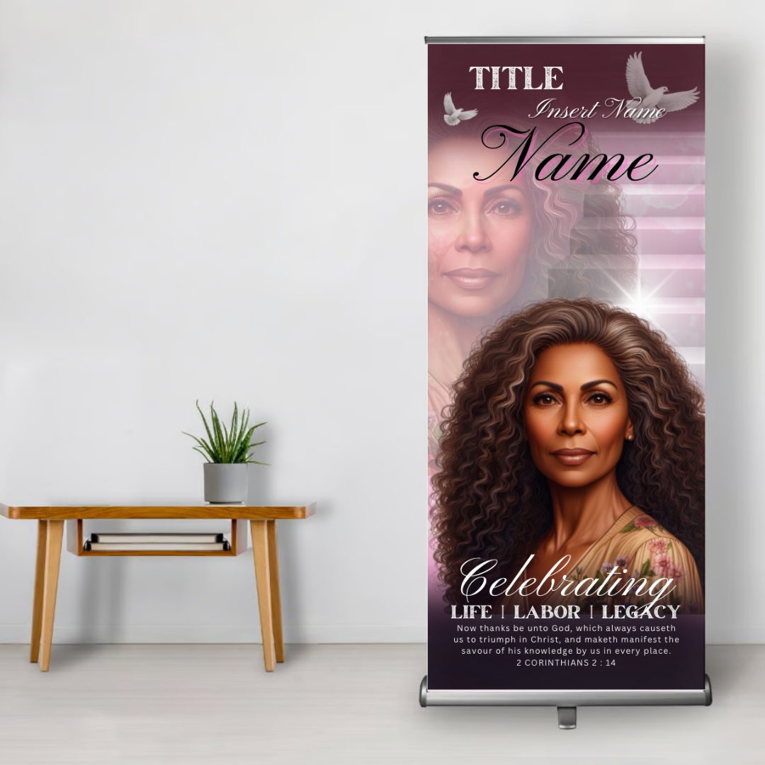 Memorial Retractable Banner (*2 week processing)