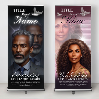 Memorial Retractable Banner (*2 week processing)