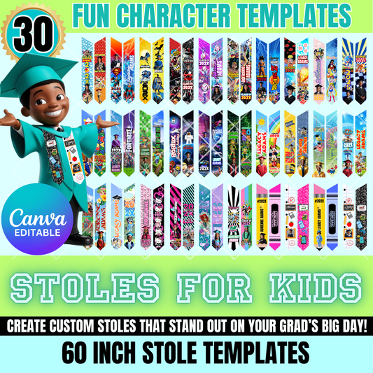 Children's 60 inch Grad Stole