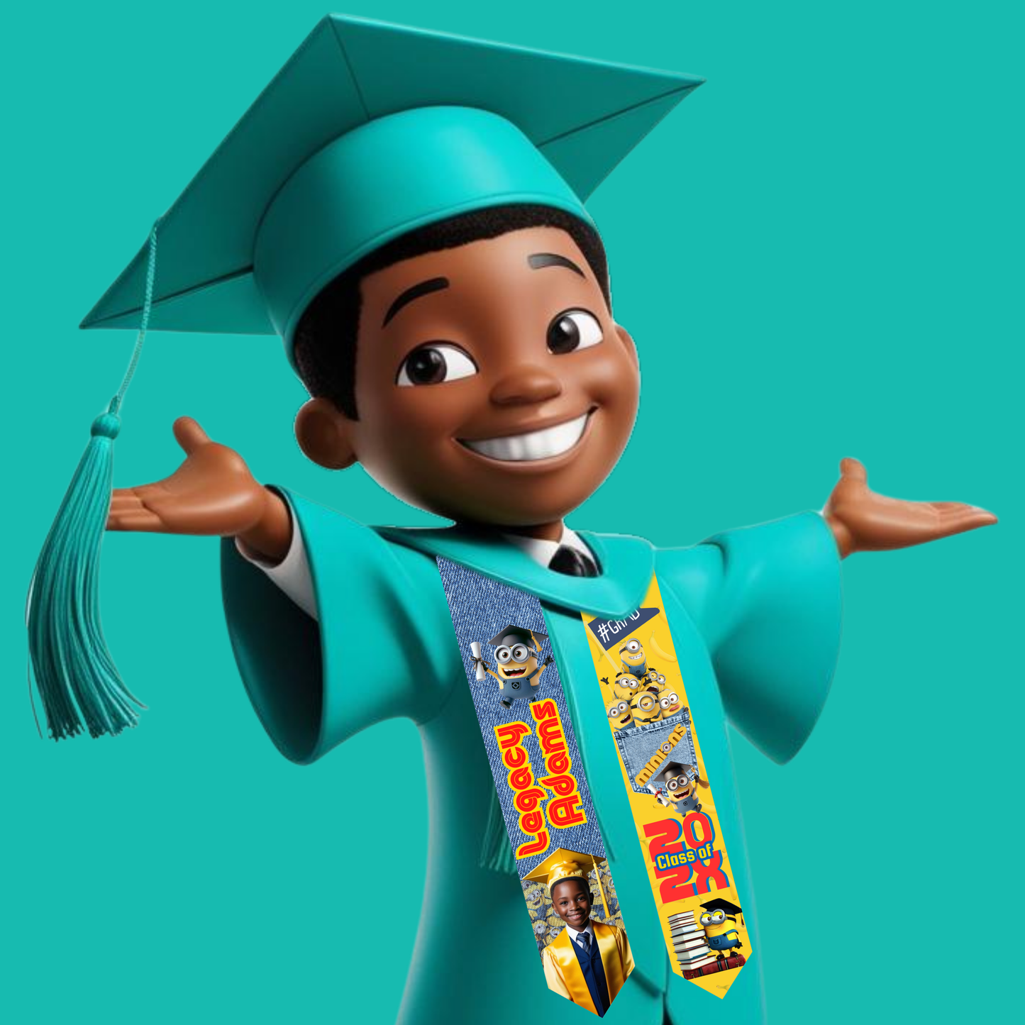 Children's 60 inch Grad Stole