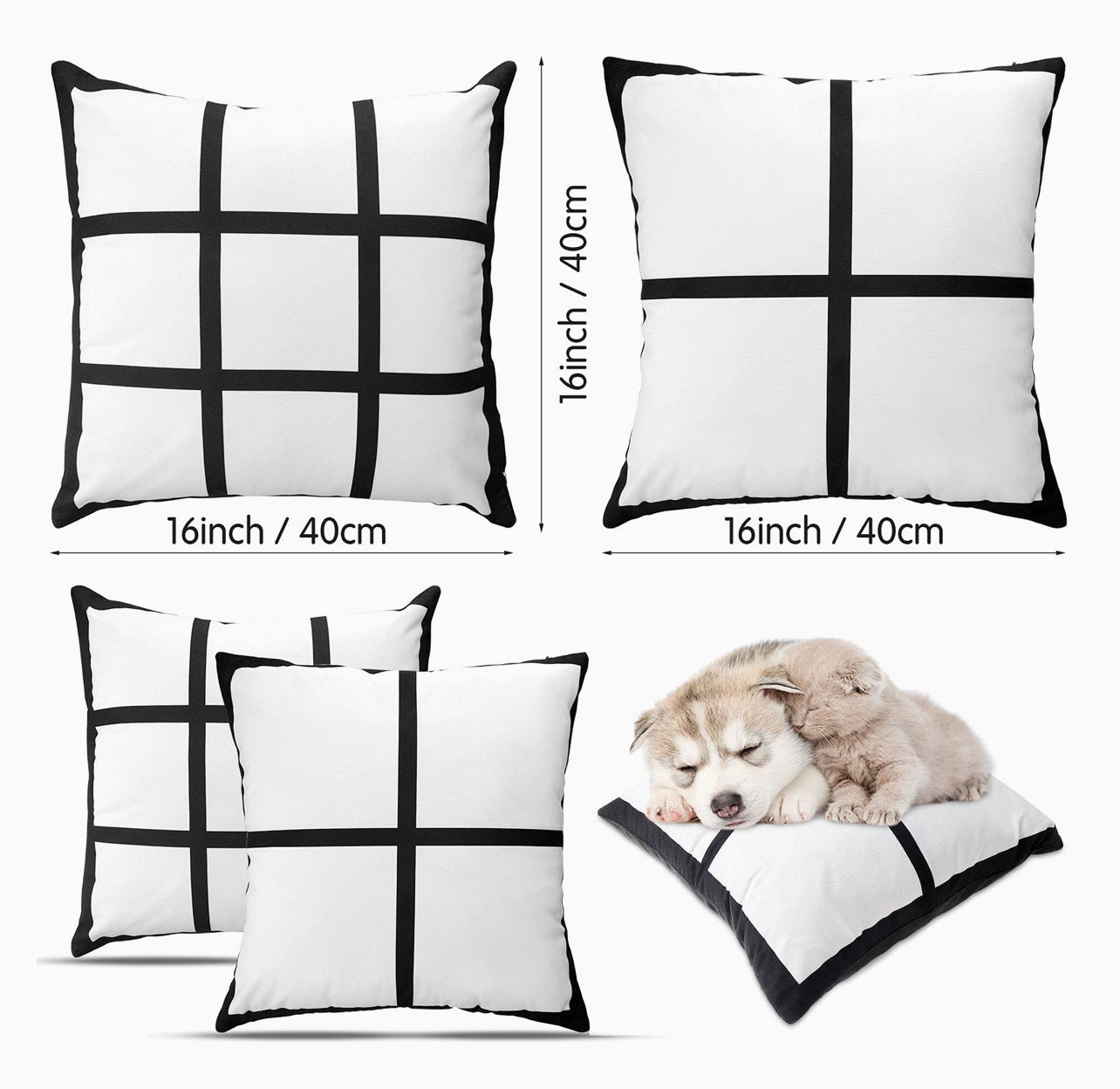 9 Panel Pillow Blank