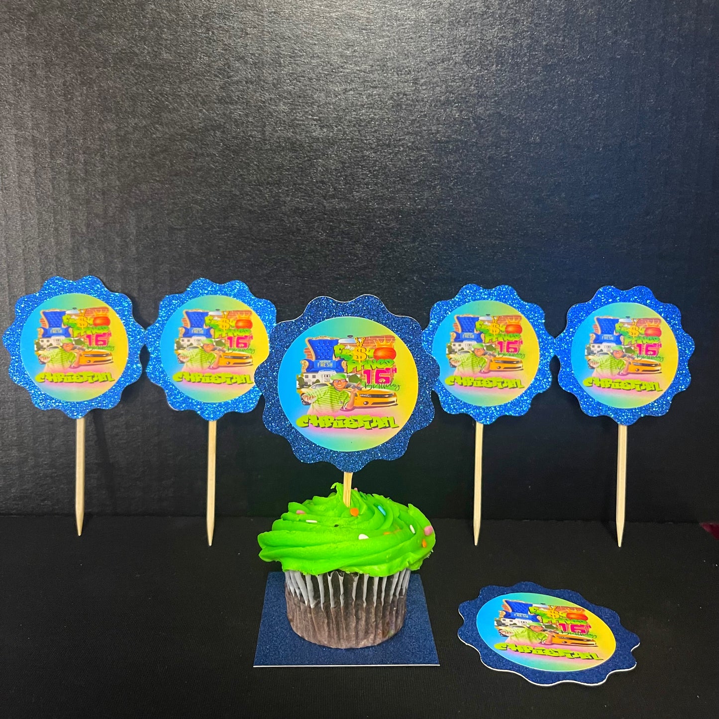 Custom Cupcake Toppers (MOQ=12)