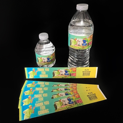 Custom Water Bottle **Label Only** (MOQ=12)