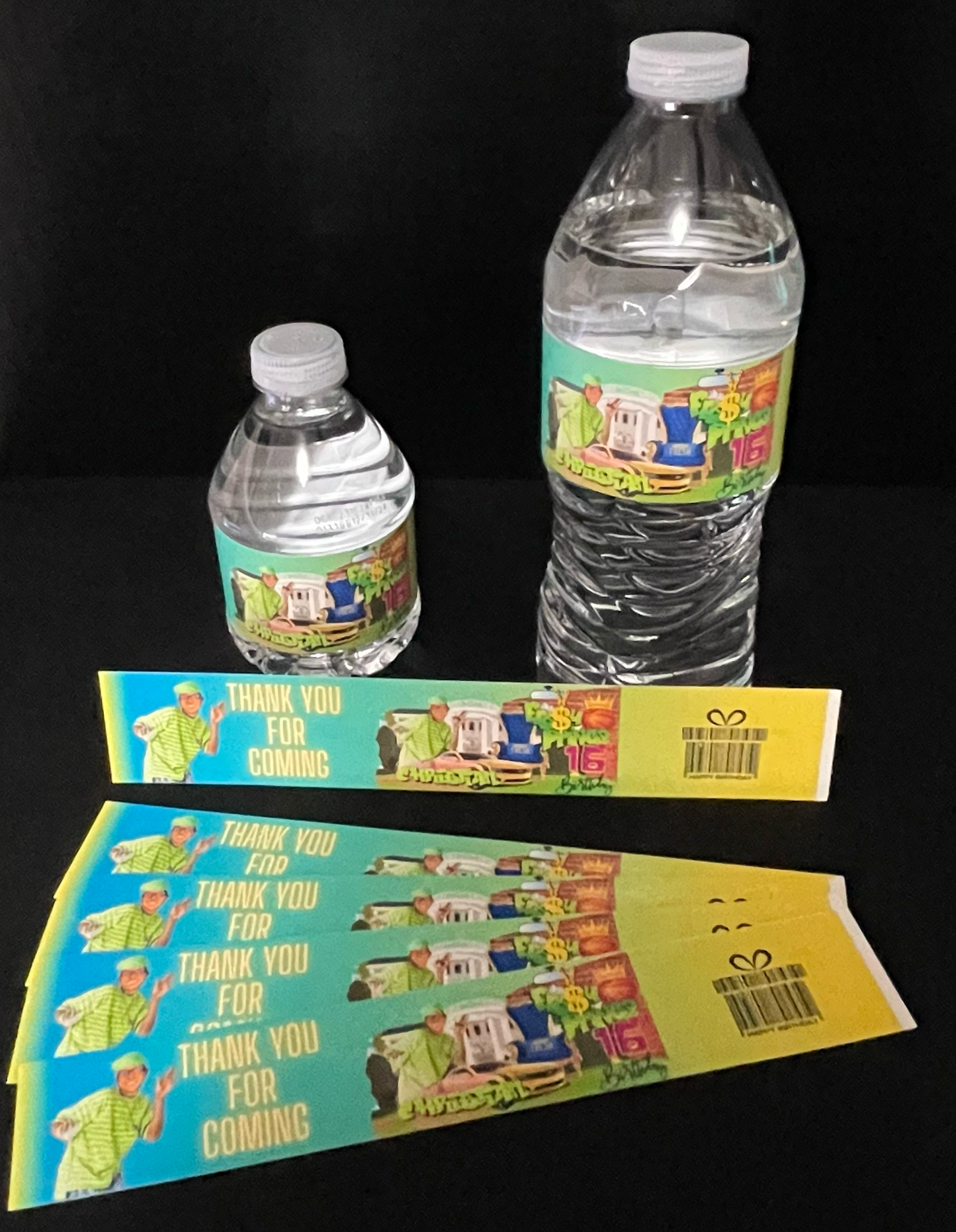 Custom Water Bottle **Label Only** (MOQ=12)