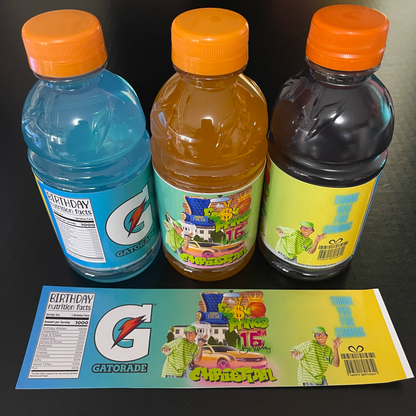 Custom Gatorade 8oz **Label Only**(MOQ=12)