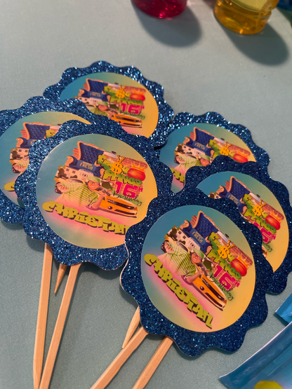 Custom Cupcake Toppers (MOQ=12)