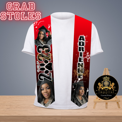 Make sure your success is remembered for years to come with a  personalized graduation stole. Customize the color and design to make  sure it stands out from the crowd. Whether you’re celebrating a high school or college graduation, get a stole that will reflect your hard-earned  achievements in class and beyond.